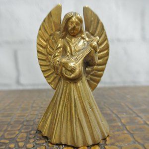 Vintage Jainson Brass Angel Christmas Bell